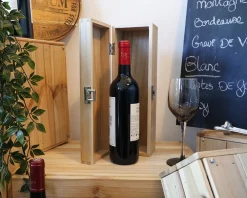 Caisse à vin personnalisée anniversaire - Année|Cadeaux.com Discount