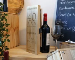 Caisse à vin personnalisée anniversaire - Âge|Cadeaux.com Sale