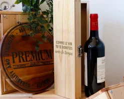 Caisse à vin personnalisée anniversaire - Message|Cadeaux.com Discount