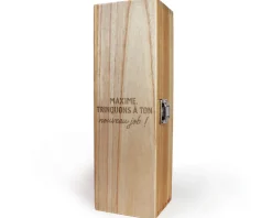 Caisse à vin personnalisée anniversaire - Message|Cadeaux.com Discount