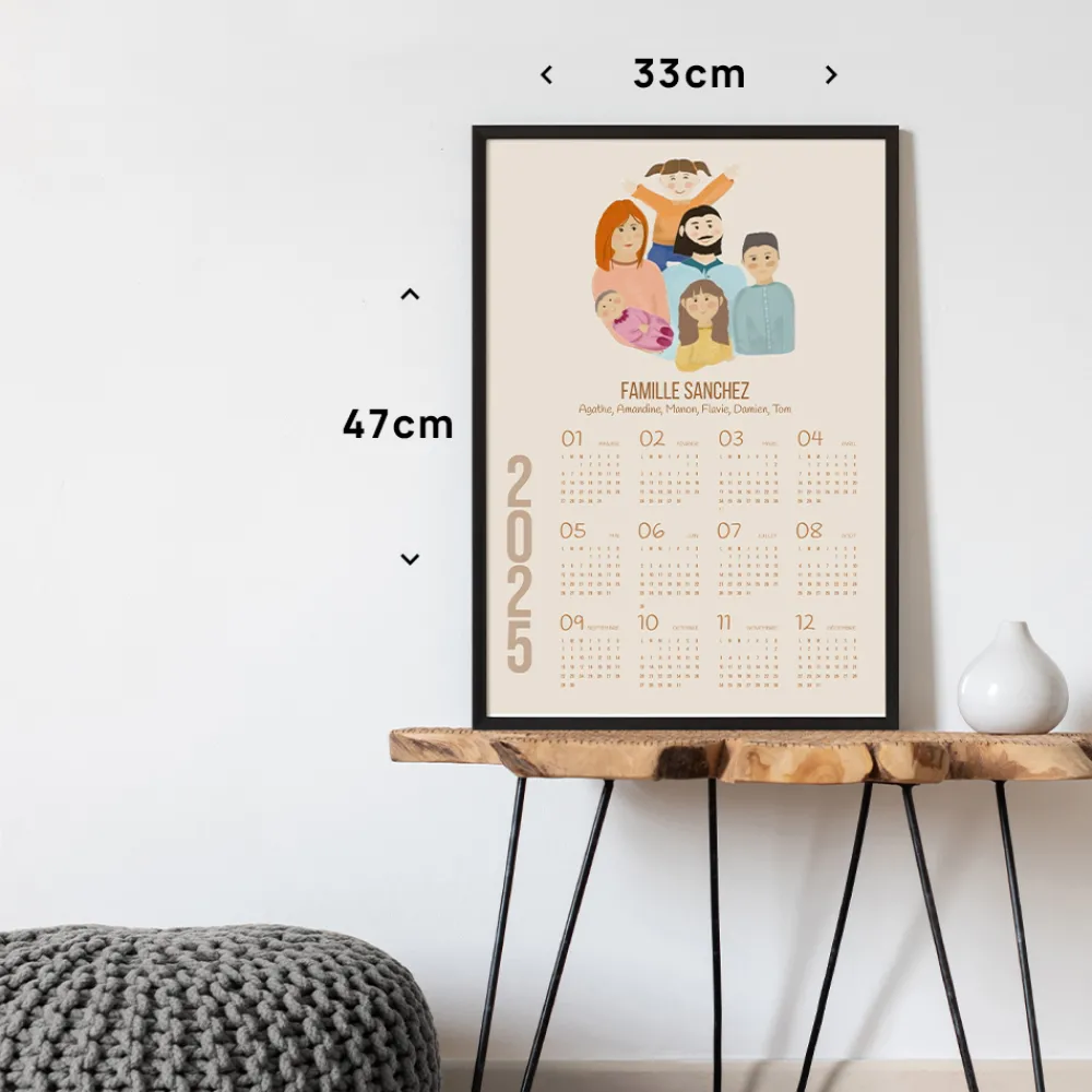 Calendrier personnalisé - Portrait de Famille|Cadeaux.com Sale