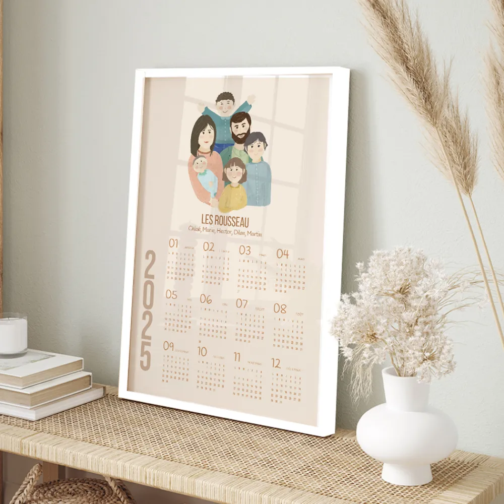 Calendrier personnalisé - Portrait de Famille|Cadeaux.com Sale