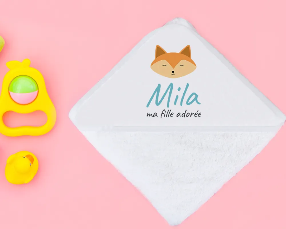 Cape de bain Personnalisable - Petit Renard|Cadeaux.com Clearance
