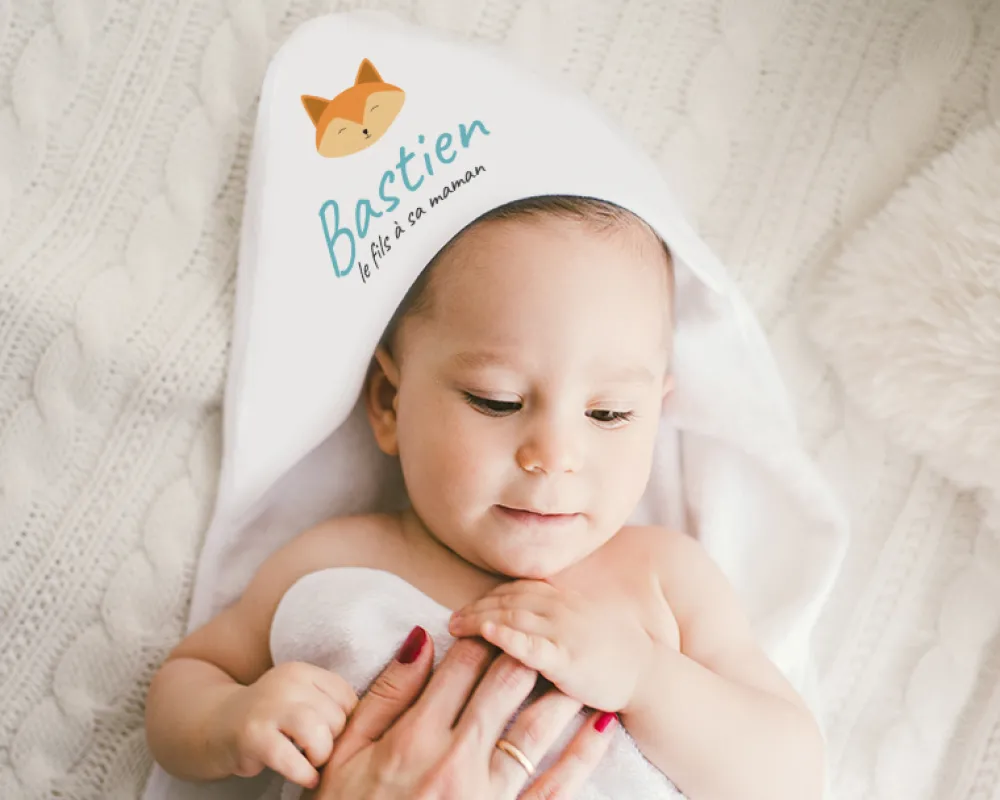 Cape de bain Personnalisable - Petit Renard|Cadeaux.com Clearance