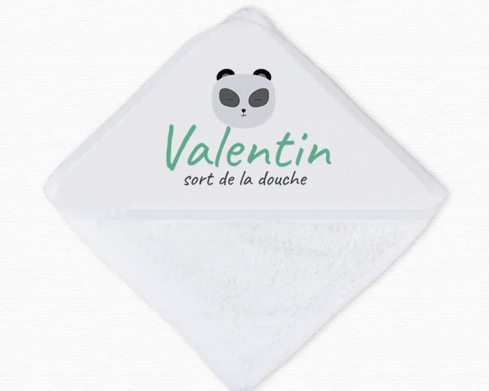 Cape de bain Personnalisable - Petit Panda|Cadeaux.com