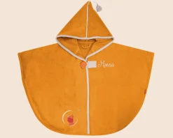 Cape de bain personnalisée brodée - Lion Safran|Cadeaux.com Discount