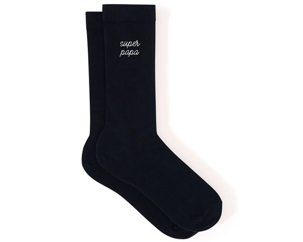 Chaussettes brodées Le Slip Français - Super Papa|Cadeaux.com Sale