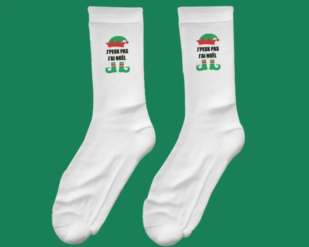 Chaussettes de Noël personnalisées - Lutin|Cadeaux.com Online