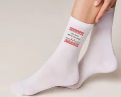Chaussettes de Noël personnalisées - Message|Cadeaux.com