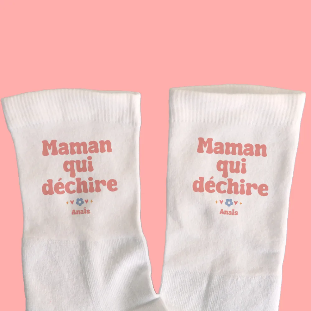 Chaussettes personnalisées - Cool Mums Club|Cadeaux.com Hot