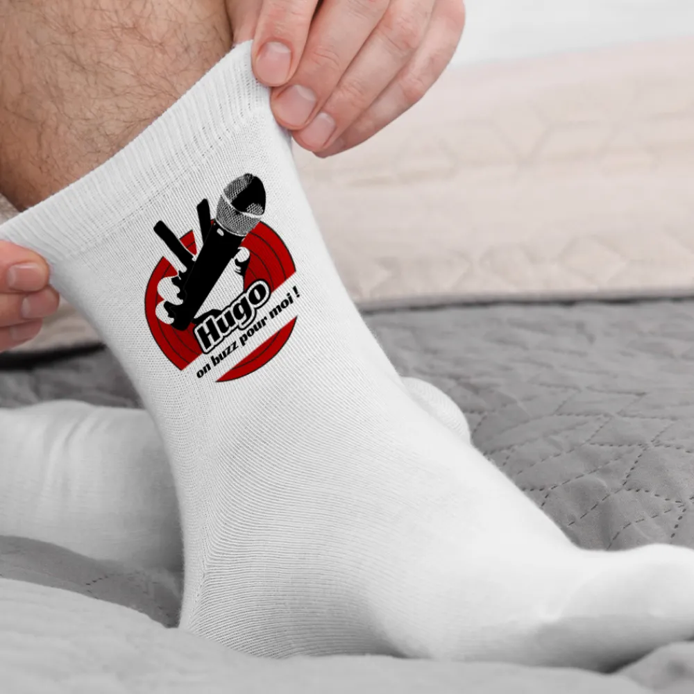 Chaussettes personnalisées - The Buzz|Cadeaux.com New
