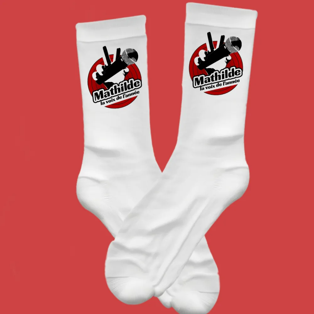 Chaussettes personnalisées - The Buzz|Cadeaux.com New