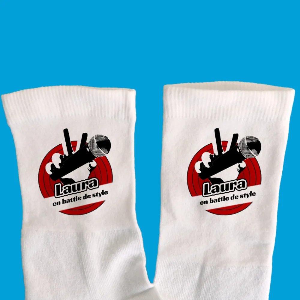 Chaussettes personnalisées - The Buzz|Cadeaux.com New