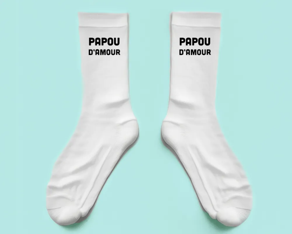 Chaussettes personnalisées - Message|Cadeaux.com