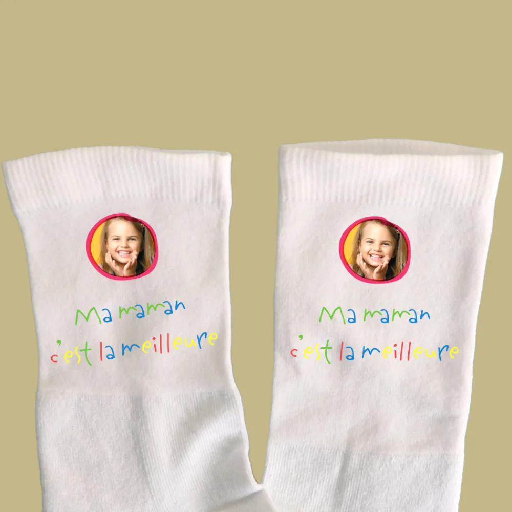 Chaussettes personnalisées - Mots d'enfants|Cadeaux.com Online