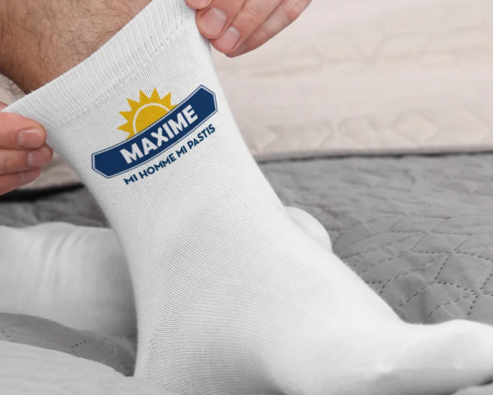 Chaussettes personnalisées - Apéro|Cadeaux.com Online