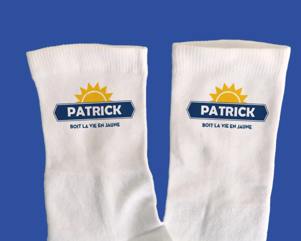 Chaussettes personnalisées - Apéro|Cadeaux.com Online