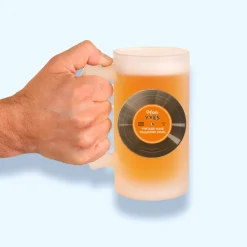 Chope bière personnalisé - Retro Vinyle|Cadeaux.com Hot