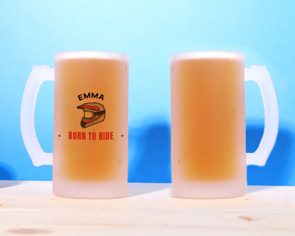 Chope de bière personnalisée - Passion Moto|Cadeaux.com Online