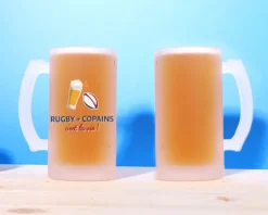 Chope de bière personnalisée - Apéro Rugby|Cadeaux.com New
