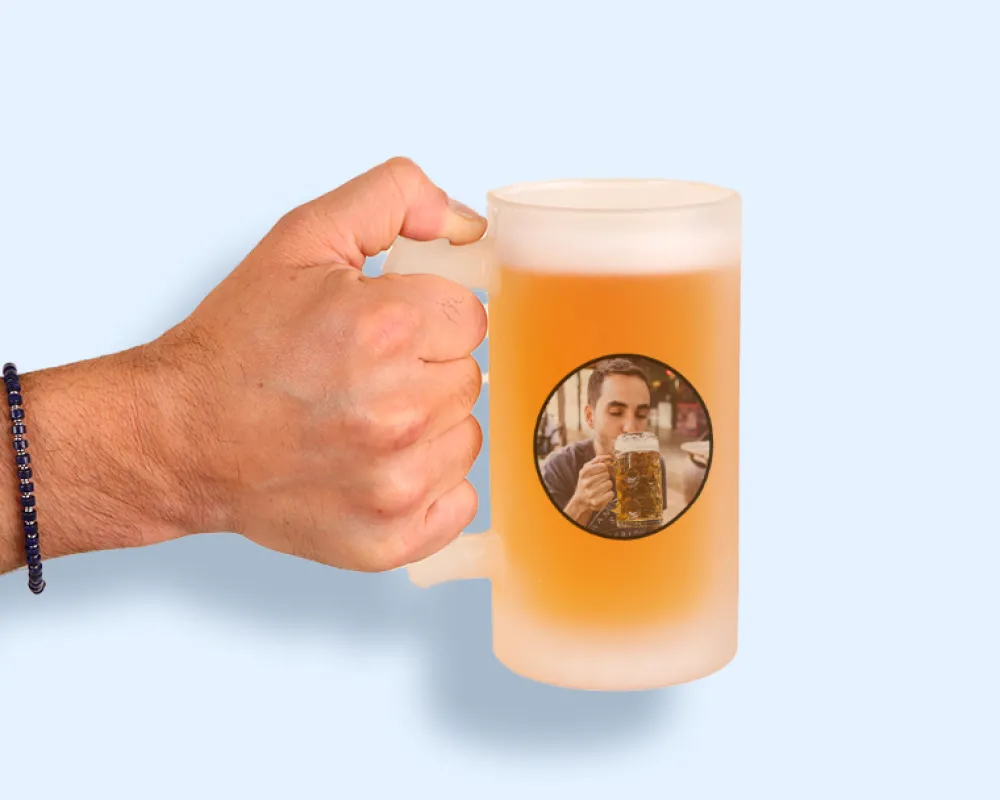 Chope de bière personnalisée - Photo et texte|Cadeaux.com Online