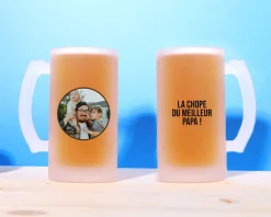Chope de bière personnalisée - Photo et texte|Cadeaux.com Online