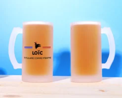 Chope de bière personnalisée - Supporter Football|Cadeaux.com Online