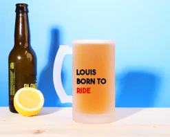 Chope de bière personnalisée - Message Moto|Cadeaux.com Online