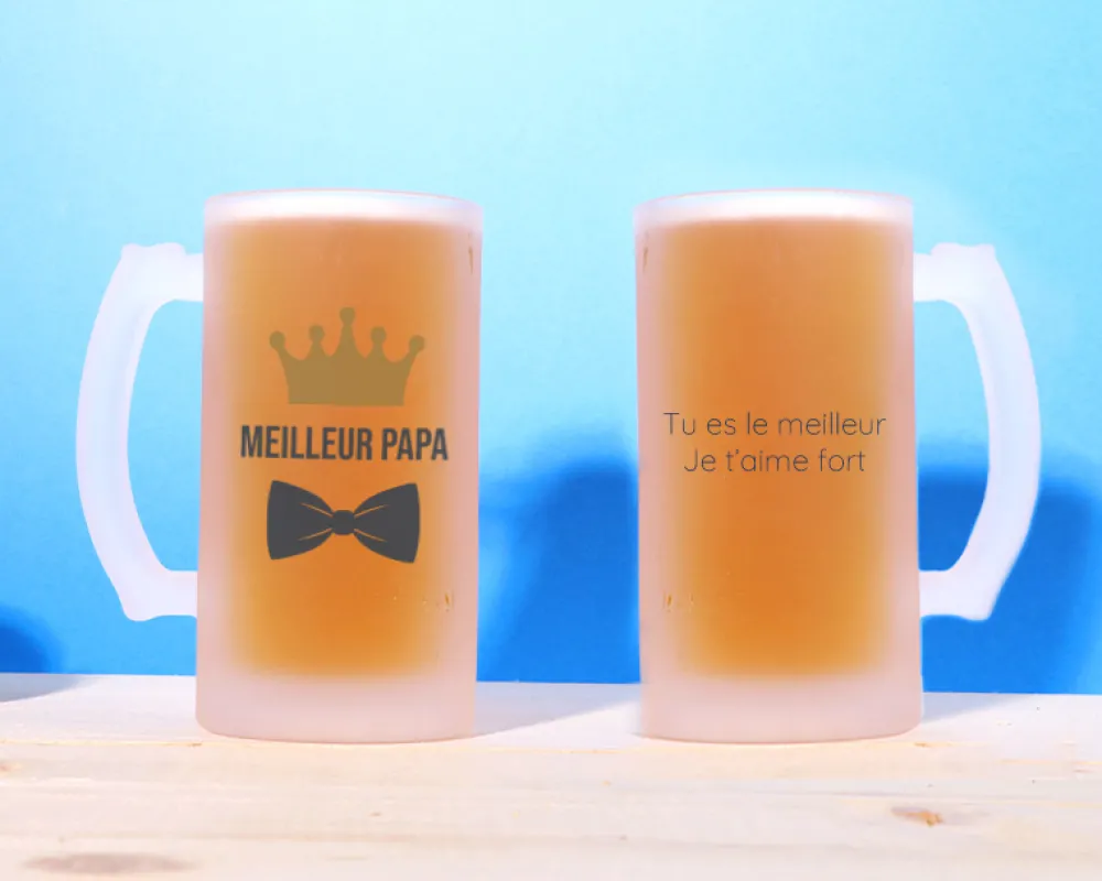 Chope de bière personnalisée - Papa Royal|Cadeaux.com Online