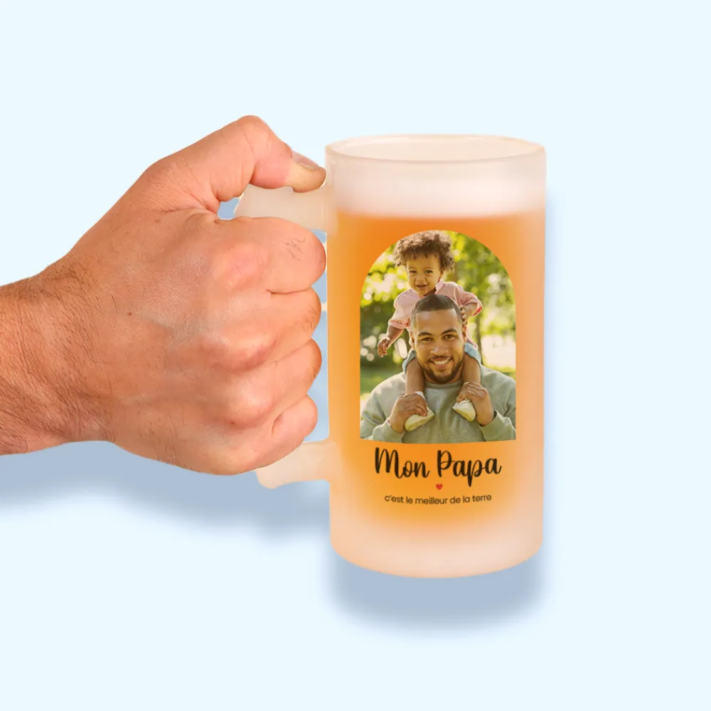 Chope de bière personnalisée - Instantané d'Amour|Cadeaux.com Hot