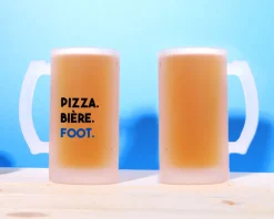 Chope de bière personnalisée - Message Football|Cadeaux.com