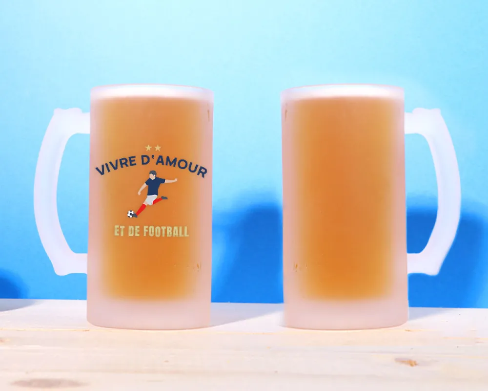 Chope de bière personnalisée - Passion Football|Cadeaux.com Discount