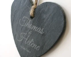 Coeur Ardoise à suspendre Mariage|Cadeaux.com Hot