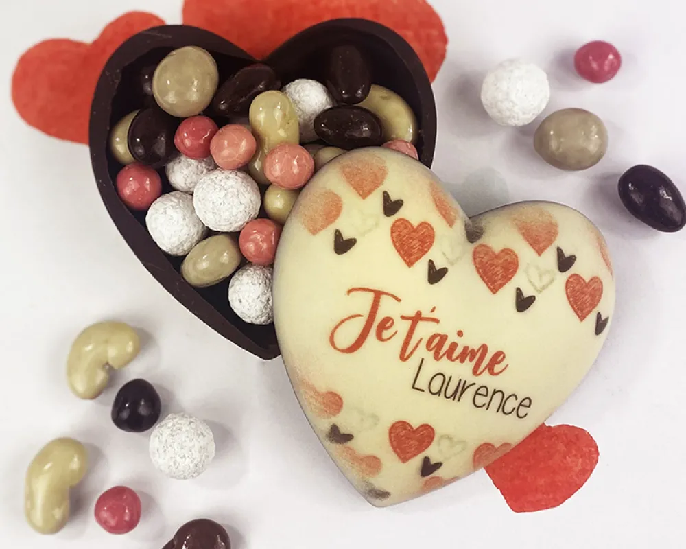 Coeur tout chocolat personnalisé - Amour|Cadeaux.com Sale