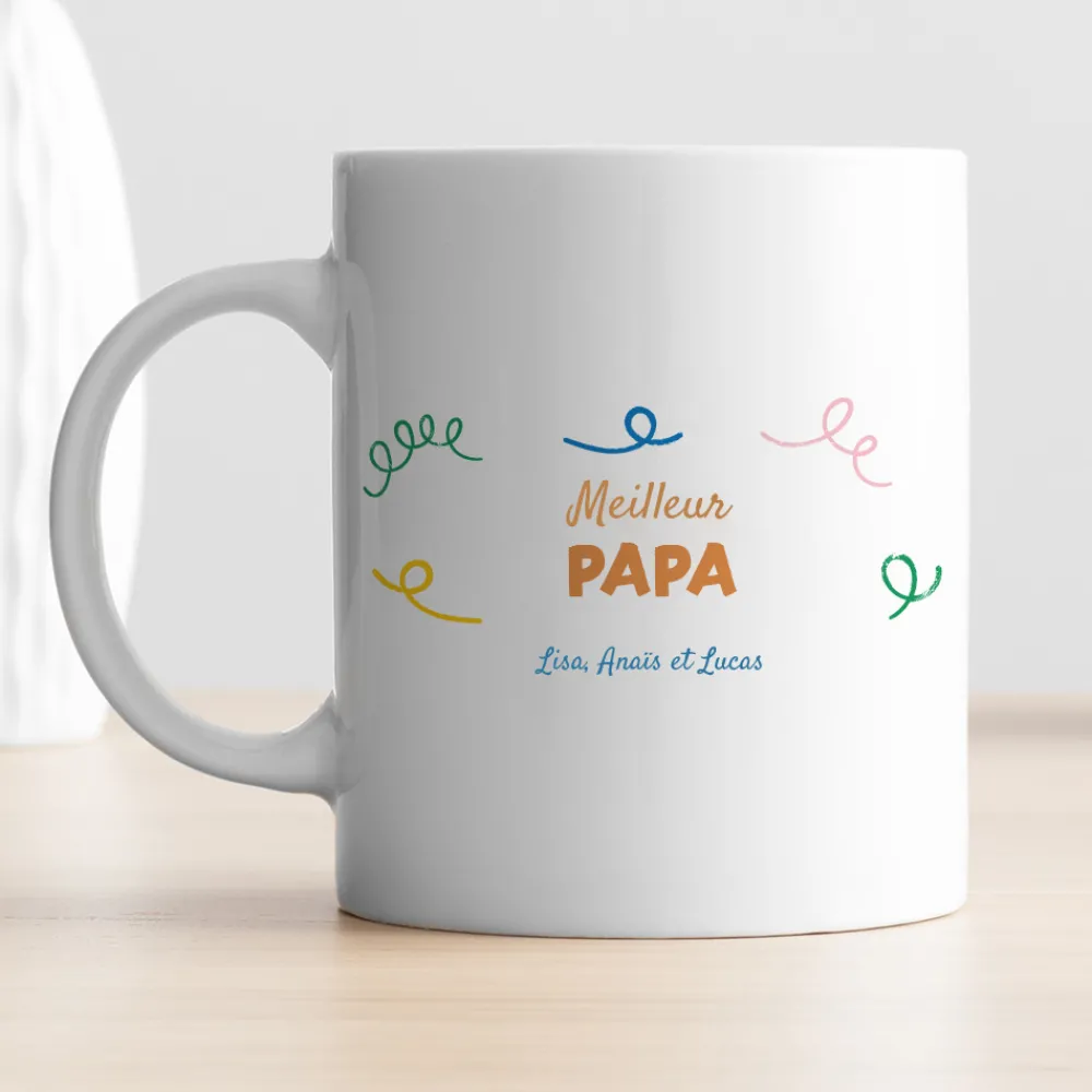 Coffret affiche et mug personnalisés - Empreintes pour papa|Cadeaux.com Outlet