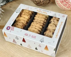 Coffret biscuits Personnalisable - Aux 3 saveurs - Noël|Cadeaux.com Best