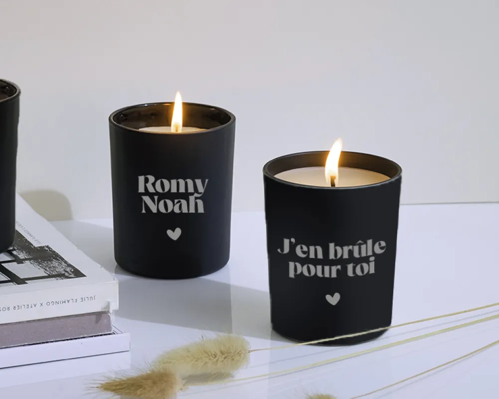 Coffret coquin personnalisé - Huile de massage et bougie|Cadeaux.com New