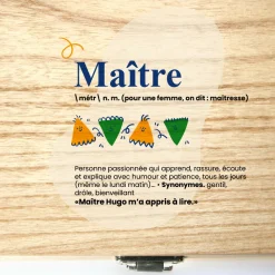 Coffret de chocolats Monbana personnalisé - Définition Maitresse/Maitre|Cadeaux.com Online