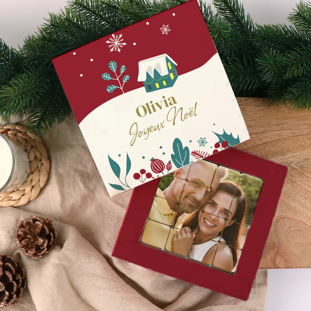 Coffret de chocolats personnalisés photo - Noël|Cadeaux.com Clearance
