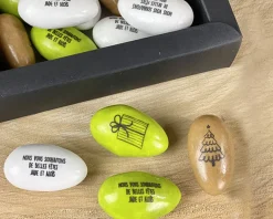 Coffret de dragées cœur caramel Personnalisable - Noël|Cadeaux.com Discount