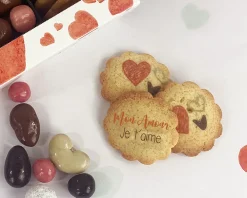 Coffret gourmand biscuits et chocolats Personnalisables - Amour|Cadeaux.com Outlet