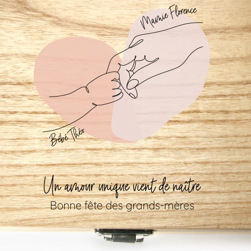 Coffret gravé de chocolats Monbana - Première Fête des Grands-mères|Cadeaux.com New