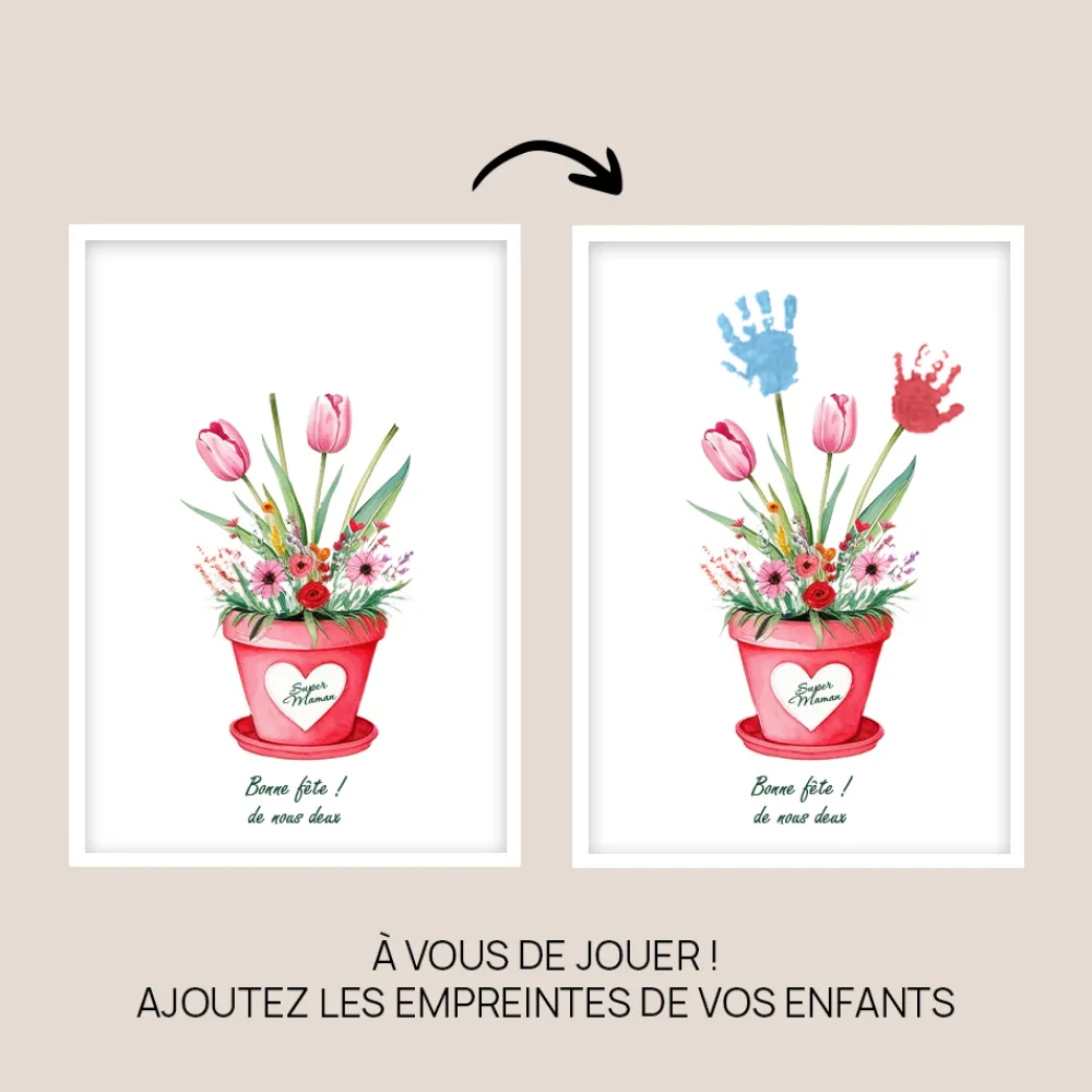 Coffret personnalisé affiche et bougie - Empreintes|Cadeaux.com Online