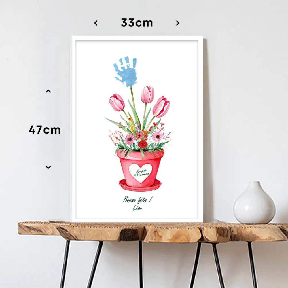 Coffret personnalisé affiche et bougie - Empreintes|Cadeaux.com Online