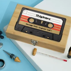Coffret sommelier personnalisé - Retro K7 audio|Cadeaux.com Sale
