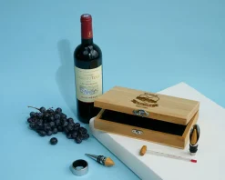 Coffret sommelier personnalisé - 5 accessoires - De Père en Fils / Fille|Cadeaux.com