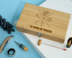 Coffret sommelier personnalisé - 5 accessoires - Message|Cadeaux.com Clearance