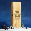 Coffret sommelier personnalisé - 4 accessoires - Papa Royal|Cadeaux.com Outlet