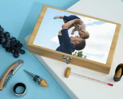 Coffret sommelier personnalisé - 5 accessoires - Photo|Cadeaux.com Discount