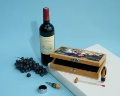 Coffret sommelier personnalisé - 5 accessoires - Photo|Cadeaux.com Discount